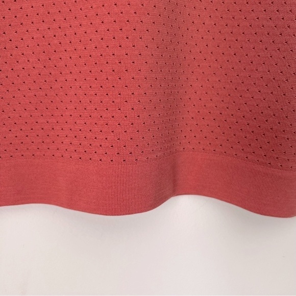 Lululemon Breeze By Short Sleeve Spell Out Vent Athletic Tee Rustic Coral 6 - Picture 10 of 11